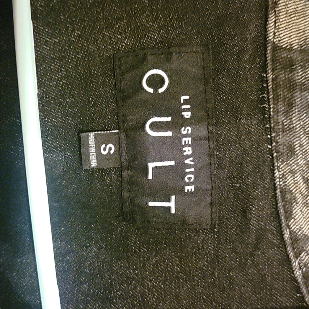 Vintage Lip Service Cult Black Skull Jacket - Picture 2 of 4